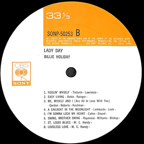 ビリー・ホリデイ / Lady Day［※国内盤,品番:SONP-50253］(LPレコード)