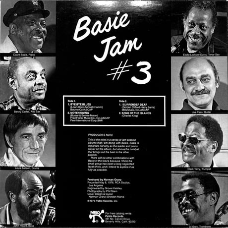 Count Basie / Basie Jam #3 (1979 USオリジナル)（LPレコード）