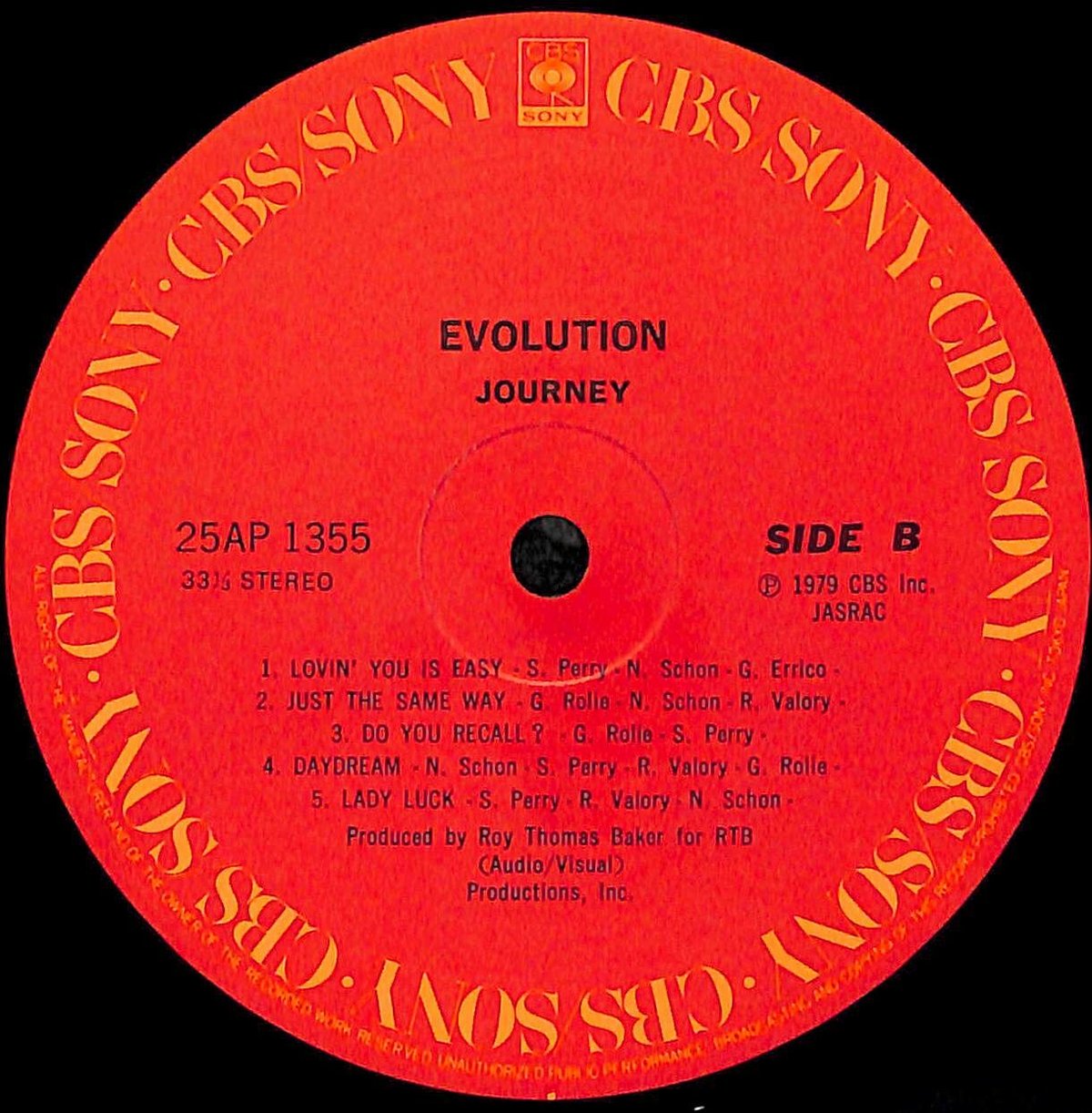 ジャーニー / Evolution［※国内盤,品番:25AP 1355］(LPレコード