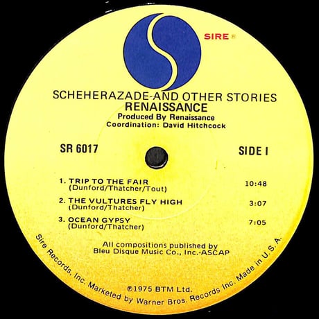 ルネサンス / Scheherazade And Other Stories［※輸入盤,生産国:US,品番:SR 6017］(LPレコード)