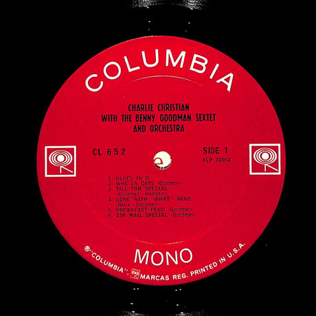 チャーリー・クリスチャン / With The Benny Goodman Sextet And Orchestra (USプレス)（LPレコード）