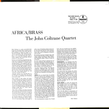 ジョン・コルトレーン / Africa/Brass [※輸入盤,生産国:US,品番:A-6］(LPレコード)