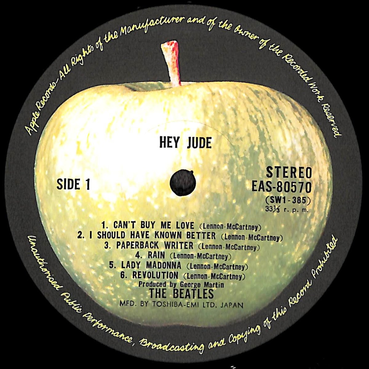 レア！レコード新品同様！1970年 ヘイ・ジュードビートルズ The Beatles – Hey Jude – Vinyl (LP, Compilation, Stereo