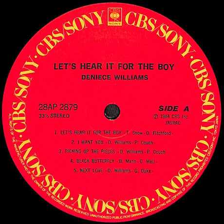 デニース･ウイリアムス / レッツ･ヒア･BOY [※国内盤,品番:28AP 2879］(LPレコード)