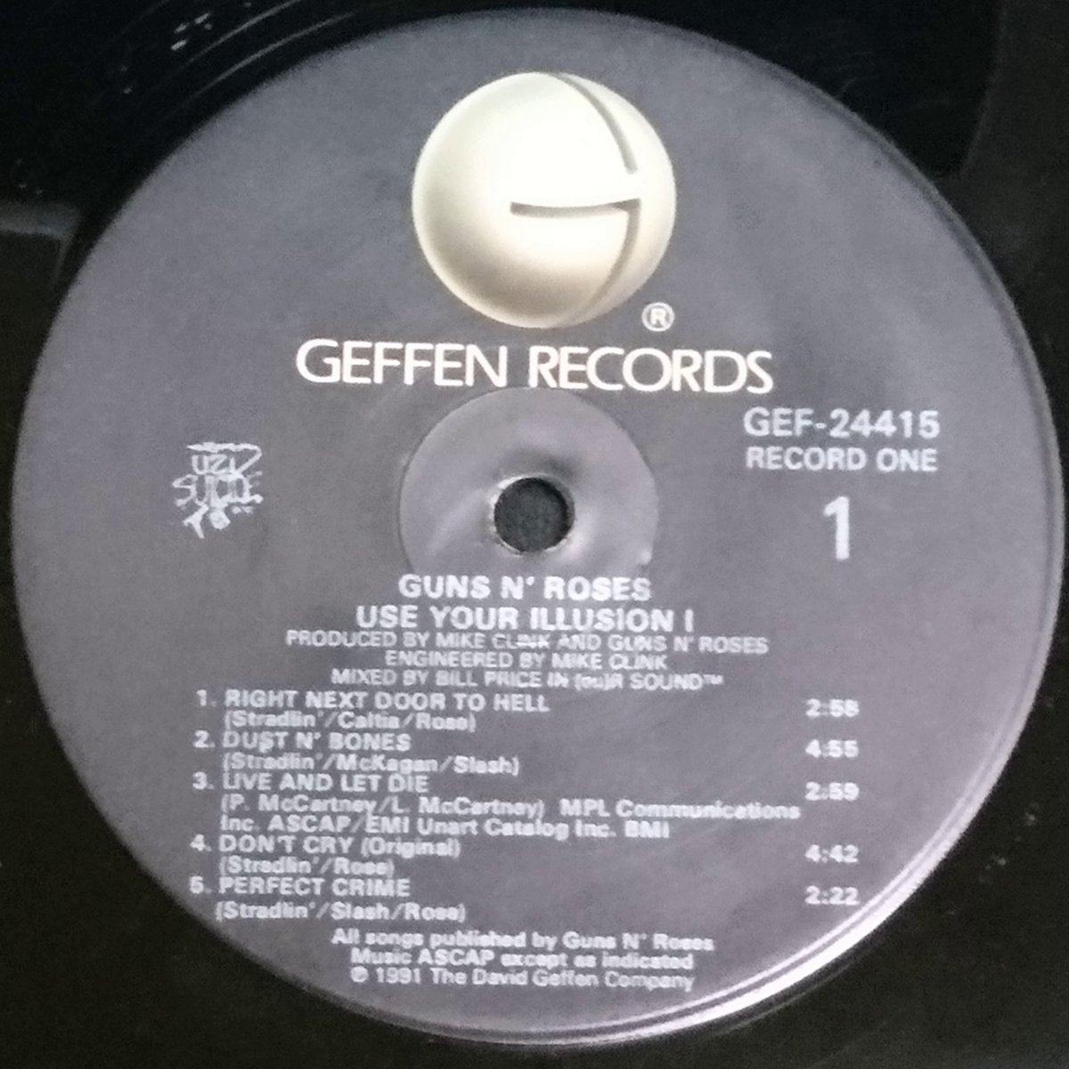 ガンズ・アンド・ローゼズ / Use Your Illusion I [※輸入盤,生産国:US