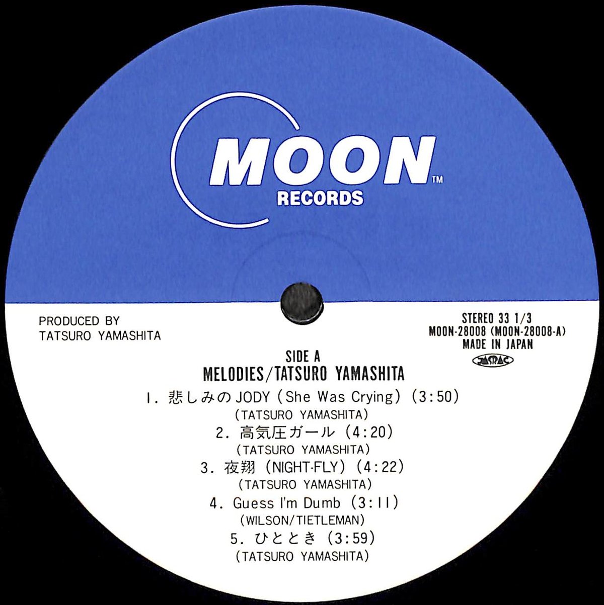 山下達郎 / MELODIES [※国内盤,品番:MOON-28008］(LPレコード) |