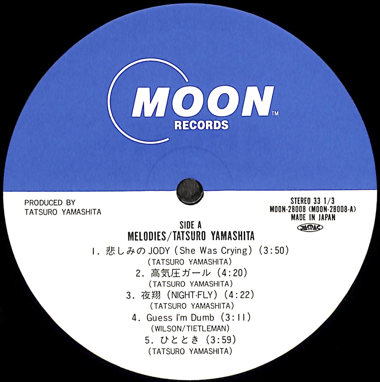 山下達郎 / MELODIES [※国内盤,品番:MOON-28008］(LPレコード) |