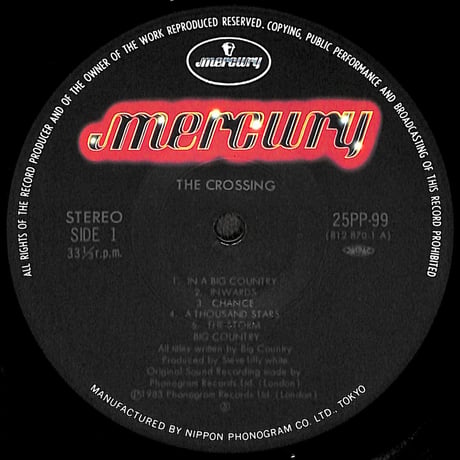 ビッグ・カントリー / インナ・ビッグ・カントリー [※国内盤,品番:25PP-99］(LPレコード)