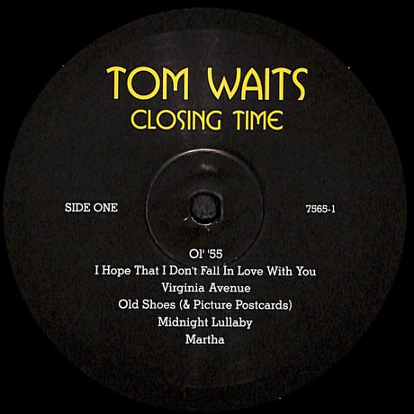 トム・ウェイツ / Closing Time [※輸入盤,生産国:EU,品番:7565-1］(LPレコード)