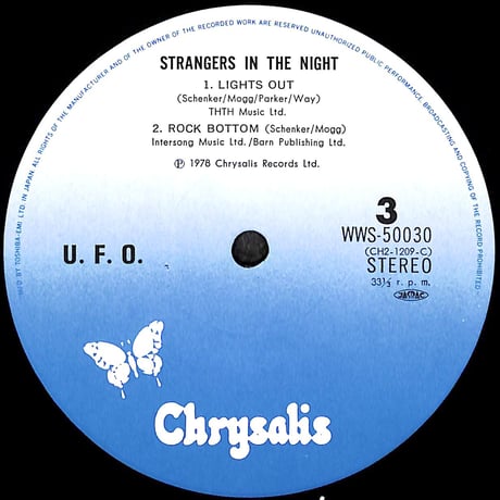 UFO / UFOライヴ Strangers In The Night [※国内盤,品番:WWS-50029~30,2枚組］ (LPレコード)