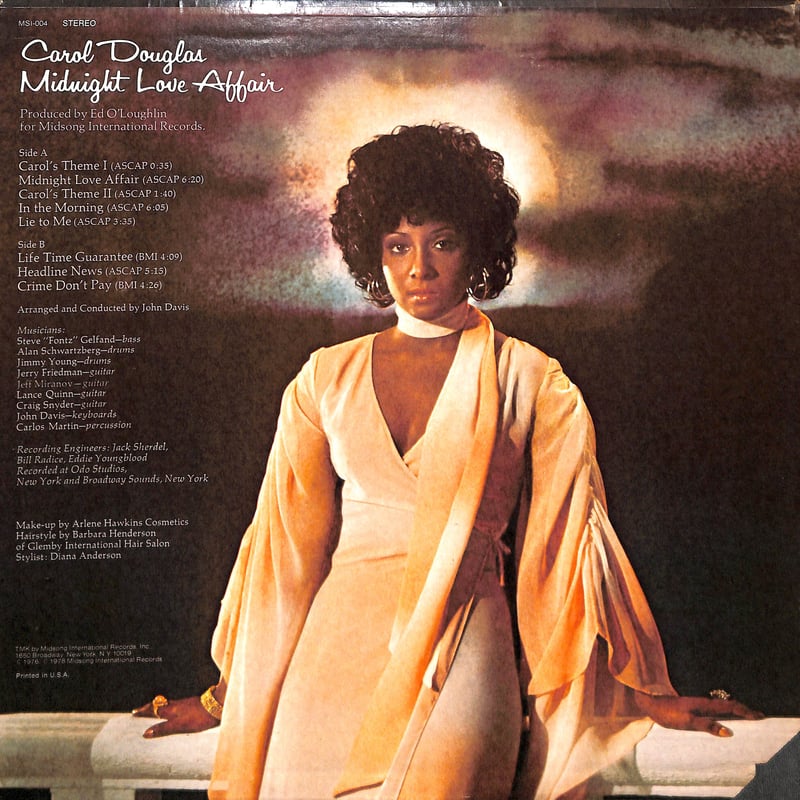 キャロル・ダグラス / Midnight Love Affair [※輸入盤,生産国:US,品