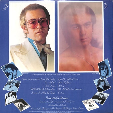 エルトン・ジョン / Captain Fantastic And The Brown Dirt Cowboy [※輸入盤,生産国:US,品番:MCA-2142］(LPレコード)