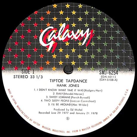 ハンク・ジョーンズ / ティプトゥ・タップダンス [※国内盤,品番:SMJ-6254］(LPレコード)