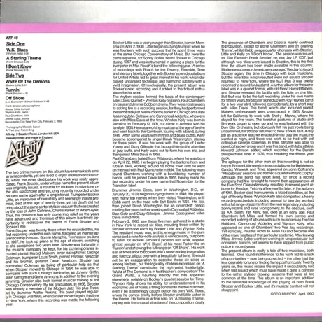 フランク・ストロジャー,ブッカー・リトル / Waltz Of The Demons［※輸入盤,生産国:UK,品番:AFF 49］(LPレコード)