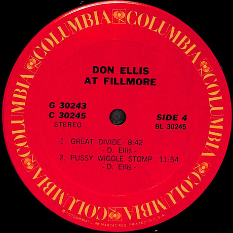 ドン・エリス / Don Ellis At Fillmore [※輸入盤,生産国:US,品番:G 30243,2枚組］(LPレコード)
