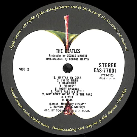 ザ・ビートルズ / ザ・ビートルズ [※国内盤,品番:EAS-77001•2,2枚組］ (LPレコード)