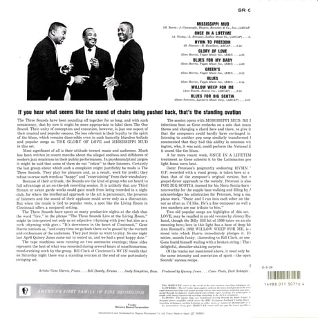 スリー･サウンズ / ライヴ・アット・ザ・リヴィング・ルーム [※国内盤,品番:SJ-19612］(LPレコード)