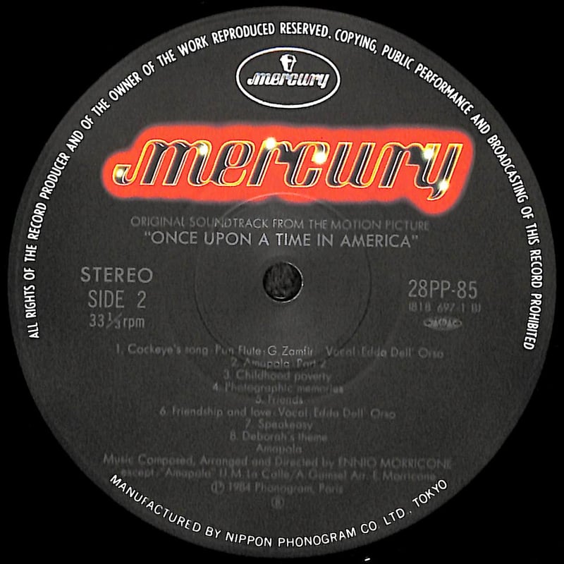 ワンス・アポン・ア・タイム・イン・アメリカ オリジナル・サウンド