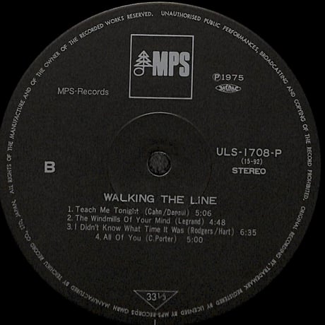 オスカー・ピーターソン / ウォーキング・ザ・ライン [※国内盤,品番:ULS-1708-P］(LPレコード)