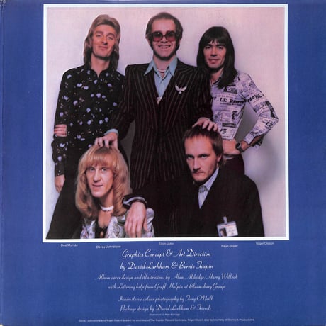 エルトン・ジョン / Captain Fantastic And The Brown Dirt Cowboy [※輸入盤,生産国:US,品番:MCA-2142］(LPレコード)