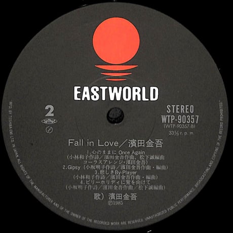 濱田金吾 / フォール・イン・ラヴ［※国内盤,品番:WTP-90357］(LPレコード)