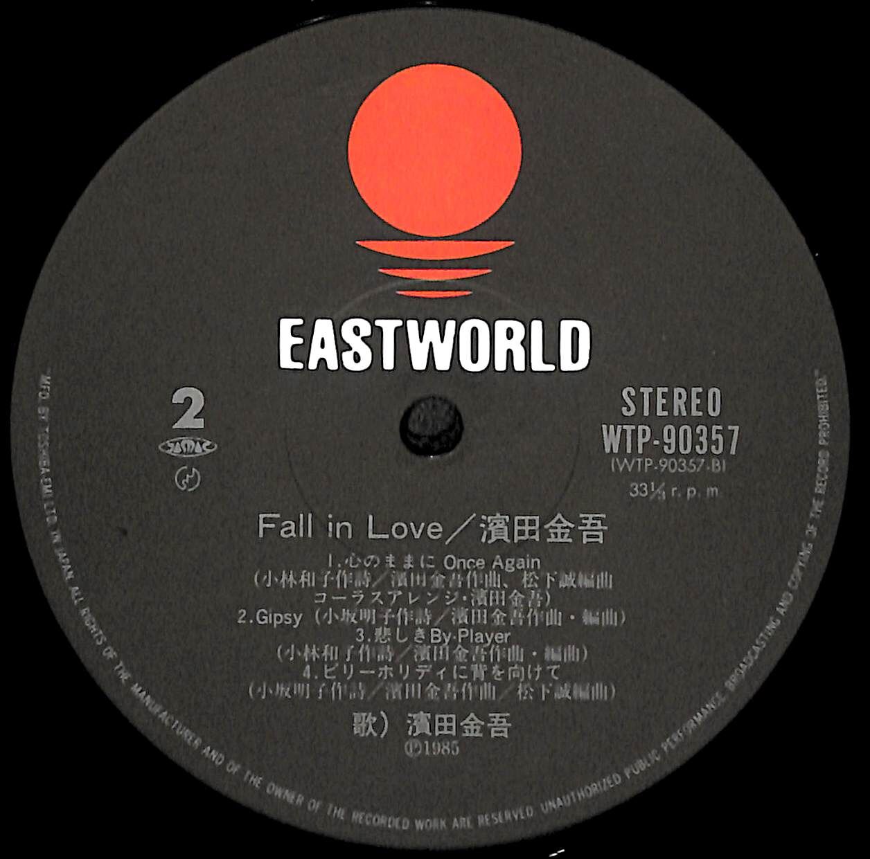濱田金吾 / フォール・イン・ラヴ［※国内盤,品番:WTP-90357］(LP