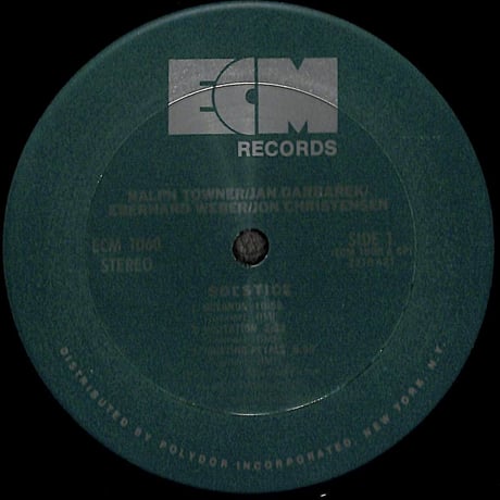 ラルフ・タウナー / Solstice [※輸入盤,生産国:US,品番:ECM 1060］(LPレコード)