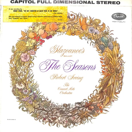 アレクサンドル・グラズノフ,ロバート・アーヴィング / The Seasons [※輸入盤,生産国:US,品番:SP8551］(LPレコード)