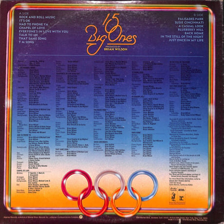 ザ・ビーチ・ボーイズ /  15 Big Ones [※輸入盤,生産国:US,品番:MS 2251］(LPレコード)