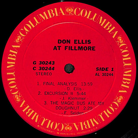 ドン・エリス / Don Ellis At Fillmore [※輸入盤,生産国:US,品番:G 30243,2枚組］(LPレコード)