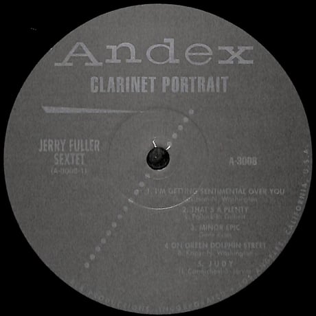ジェリー・フラー・セクステット / Clarinet Portrait [※輸入盤,生産国:US,品番:A 3008］(LPレコード)