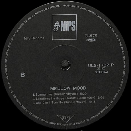 オスカー・ピーターソン / メロウ・ムード [※国内盤,品番:ULS-1702-P］(LPレコード)