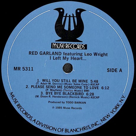レッド・ガーランド / Red Garland Featuring Leo Wright  I Left My Heart...［※輸入盤,生産国:US,品番:MR5311］(LPレコード)