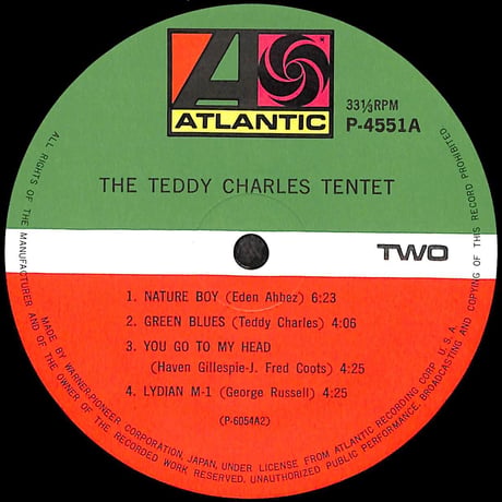 テディ・チャールズ / The Teddy Charles Tentet [※国内盤,品番:P-4551A］(LPレコード)