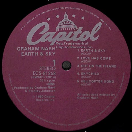 グラハム・ナッシュ / アース&スカイ  [※国内盤,品番:ECS-81268］(LPレコード)