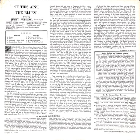 ジミー・ラッシング / If This Ain't The Blues [※国内盤,品番:GXH-3504］(LPレコード)