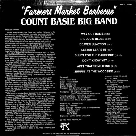 カウント・ベイシー / Farmers Market Barbecue (USオリジナル)（LPレコード）