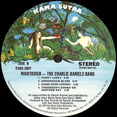 チャーリー・ダニエルズ・バンド / Nightrider [※輸入盤,生産国:US,品番:KSBS 2607］(LPレコード)