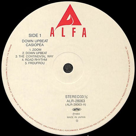 カシオペア / ダウン･アップビート [※国内盤,品番:ALR-28063］[ステッカー付き](LPレコード)