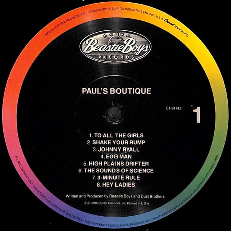 ビースティ・ボーイズ / Paul's Boutique [※輸入盤,生産国:US,品番:C1-92844］(LPレコード)
