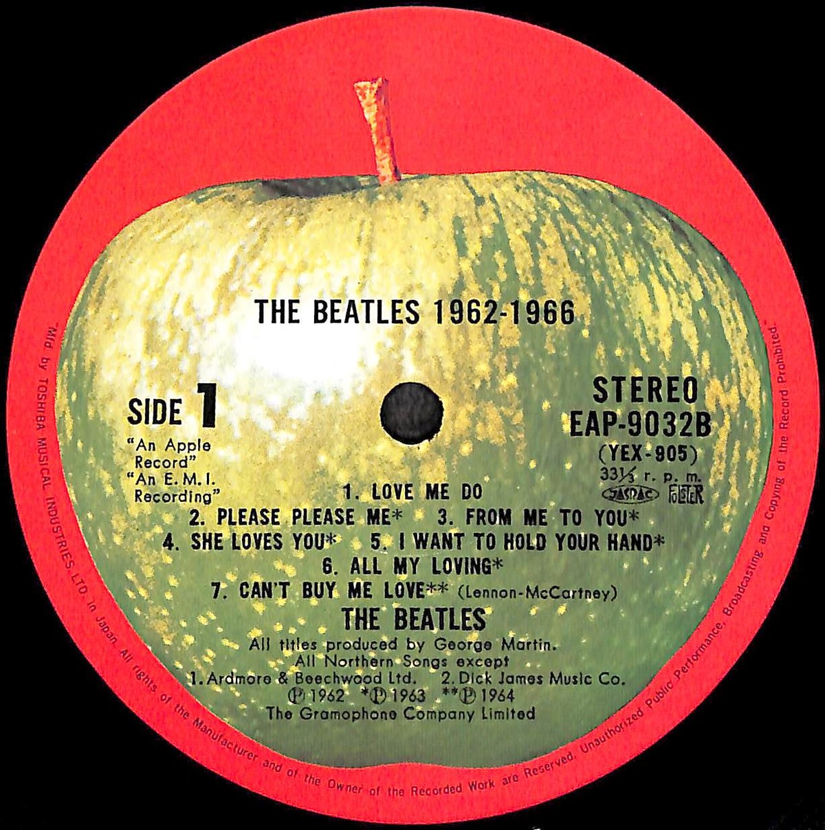 ザ・ビートルズ / 1962-1966 [※国内盤,品番:EAP-9032B,2枚組］[ポスタ