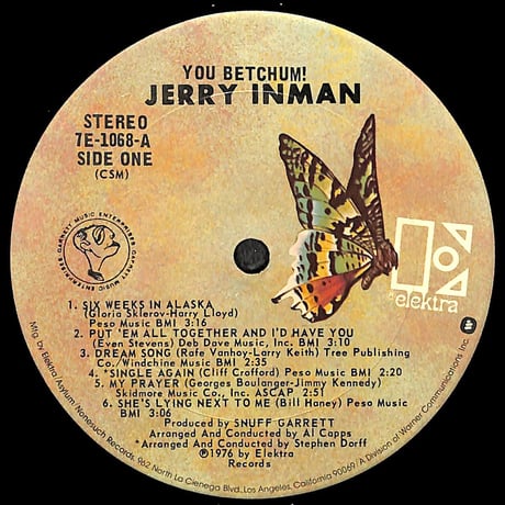ジェリー・インマン / You Betchum!［※輸入盤,生産国:US,品番:7E-1068］(LPレコード)