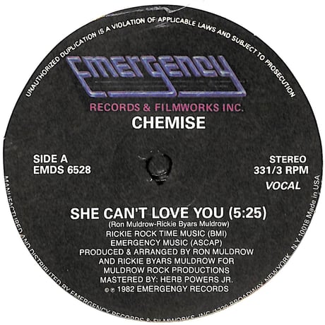 シミーズ / She Can't Love You [※輸入盤,生産国:US,品番:EMDS 6528］[未開封品](LPレコード)