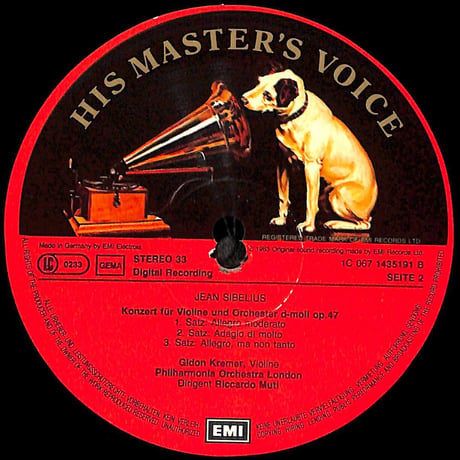 Gidon Kremer,Riccardo Muti / Sibelius&Schumann:Violinkonzerte [※:Germany盤,品番:1C 067 1435191］(LPレコード)