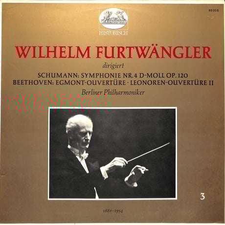 フルトヴェングラー / Schumann:Symphonie Nr.4 D-moll op.120 他 [※輸入盤,生産国:Germany,品番:88 008］(LPレコード)