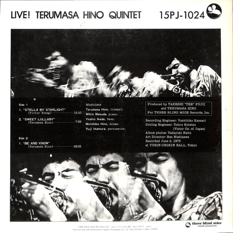 日野皓正クインテット / ライヴ! [※国内盤,品番:15PJ-1024］(LPレコード)