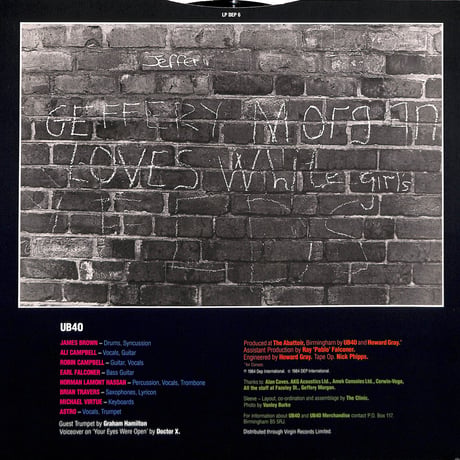 UB40 / Geffery Morgan... [※輸入盤,生産国:UK,品番:LP DEP 6］(LPレコード)