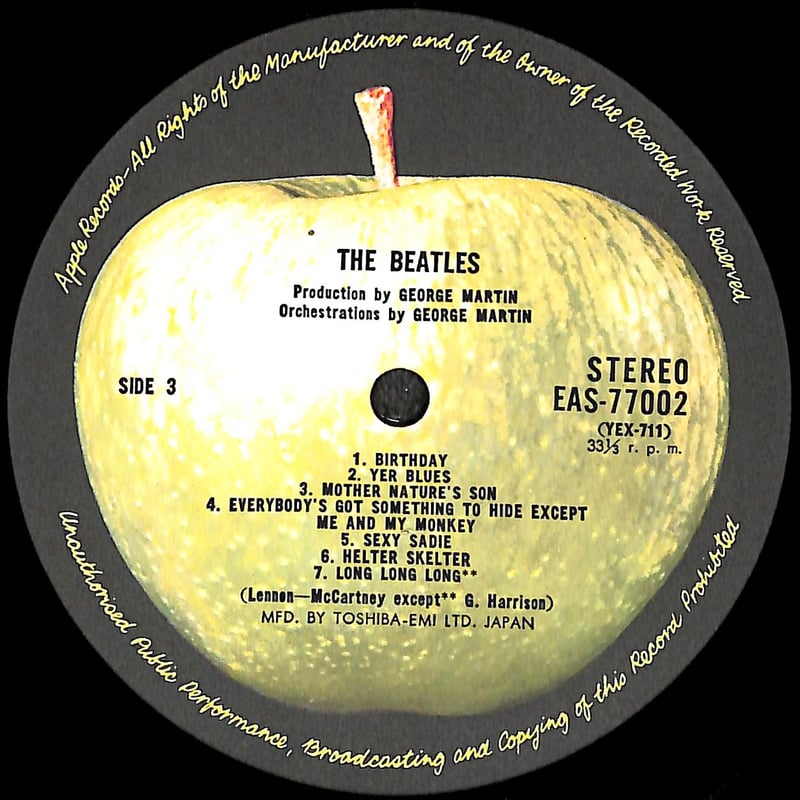 ザ・ビートルズ [※国内盤,品番:EAS-77001•2,2枚組］(LPレコード) | Boo...