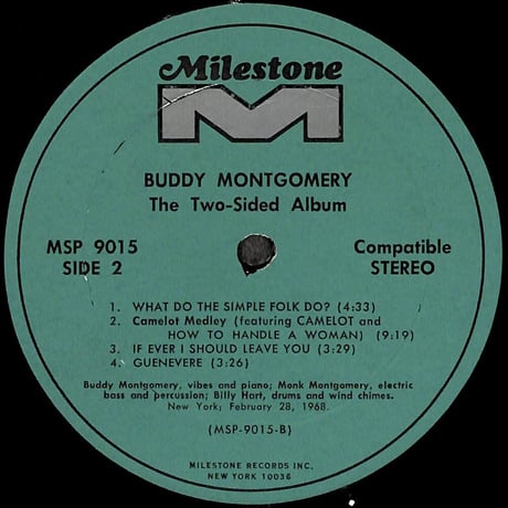 バディ・モンゴメリー / The Two-Sided Album [※輸入盤,生産国:US,品番:MSP 9015］(LPレコード)