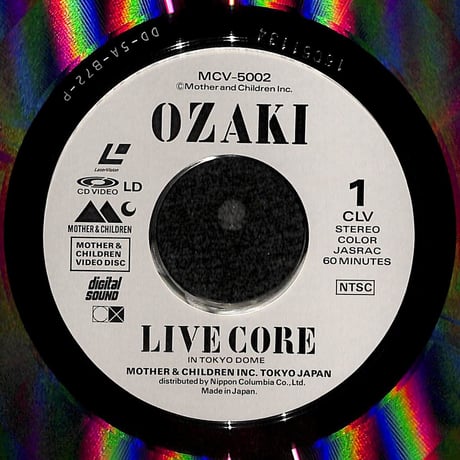 尾崎豊 / Live Core in Tokyo Dome [発売年:1989年][※品番:MCV-5002](Laser Disc)